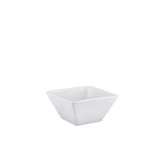 Square White Bowl 10.5cm/12.8cm 30cl/44.4cl Porcelain Tableware Serving Bowl Pack of 6