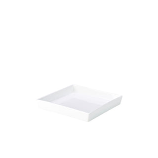 18x18cm White Porcelain Square Dish Holder Ceramic Serveware for Catering & Food Presentation - Set of 6