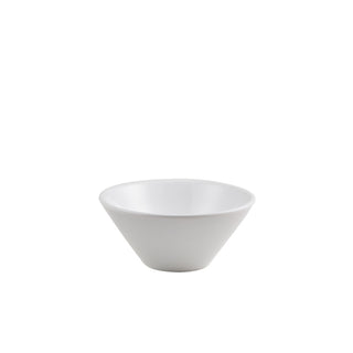 White Porcelain Low Conical Bowl for Catering & Food Service, 13.5×6cm (34cl / 12oz), Pack of 6