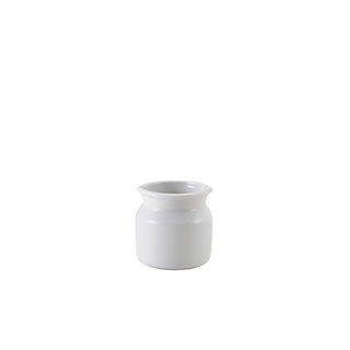 White Porcelain Mini Milk Churn Creamer Pitchers for Coffee, Latte, Milk Frothing & Pouring, 7.5cl (2.6oz), 5×5cm, Pack of 12