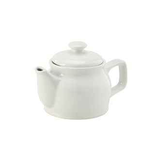 White Teapot 15cm/17cm/19.5cm Porcelain Tea and Coffee Pot Café Restaurant Set of 6