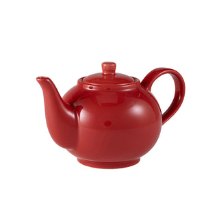 Teapot 18.5cm 45cl Porcelain Tea Coffee Pot Various Colours Café Restaurant Set of 6