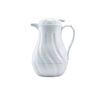 Insulated Beverage Server Black & White Coffee / Hot Drink Carafe (1.2Ltr & 2Ltr Options)