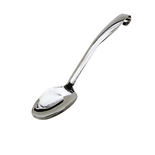 Stainless Steel Plain Serving Spoon – 350mm / 35cm, Hollow Stay-Cool Handle with Hanging Hook