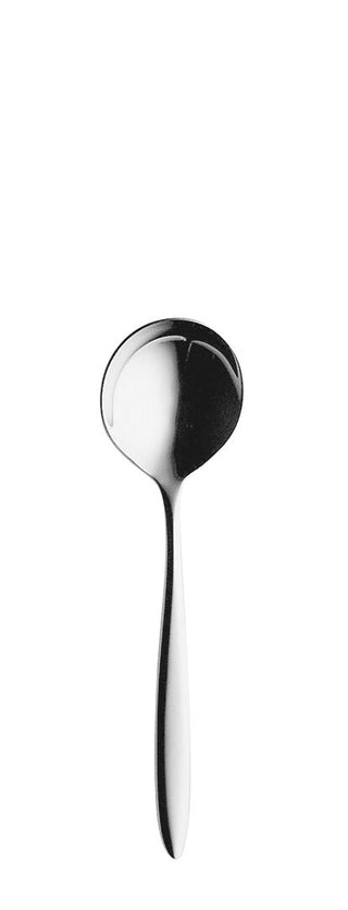 Round Soup Spoon 18cm Aura Collection, Stainless Steel for Soup, Dinner, Kitchen Cutlery, Dishwasher Safe, Pack of 12
