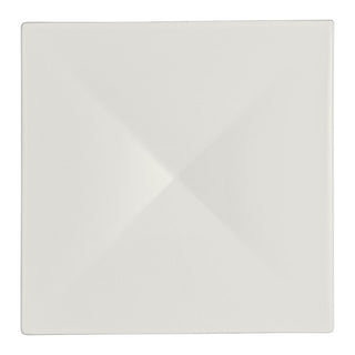 Fine China Square Elevation Plates 10cm/16.2cm RO White Album Pack of 12 for Contemporary Plating