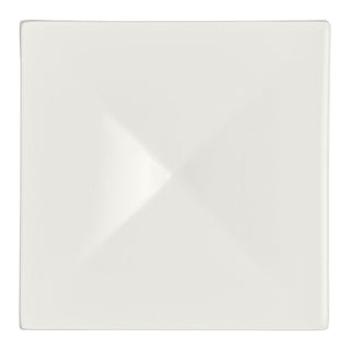 Fine China Square Elevation Plates 10cm/16.2cm RO White Album Pack of 12 for Contemporary Plating