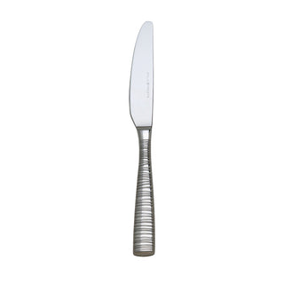 Pirouette Dinner Knives 23.5cm Set of 12, Stainless Steel Knife Set for Kitchen, Hotel and Restaurant - Dishwasher Safe, Silver