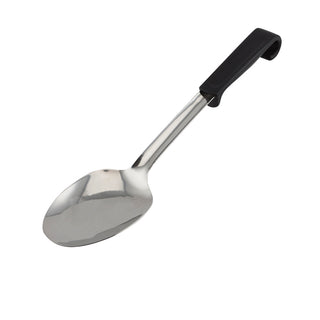 Handle Spoon Black/Green 34cm Stainless Steel with Plastic Handle Kitchenware 1 Pcs