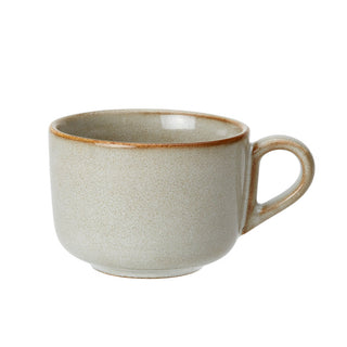 Pier Cup Stoneware 25.6cl Cups for Coffee, Tea, Hot Beverages Serving Pack of 12