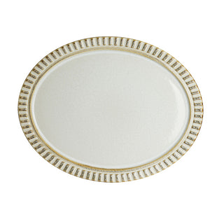Adelaide Birch Oval Platter 34.3 x 26.7cm Vitrified Stoneware for Dinner Serving Platter Pack of 6