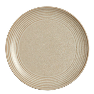 Coupe Plate, Terrace Truffle, Stoneware Dinner Plates, Pack of 12 (16.5cm, 20cm, 23.5cm, 27cm)