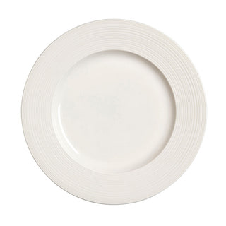 Concorde Rim Plate White Porcelain Dining Plate for Restaurants & Catering, Pack of 12 (Multi Sizes)