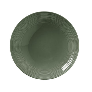 Concorde Fern Green Coupe Bowl 25.5cm Porcelain Salad Pasta, Dining Serving Pack of 12