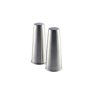Salt & Pepper Shaker Set Stainless Steel Conical Dispenser (Pack of 12 Set) - Ideal for Pubs, Restaurants, Hotels & Cafes