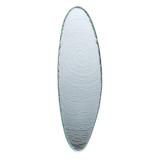 Soda Lime Glass, Scape Clear Oval Platters 30cm & 40cm Tableware Serving Plates , Pack of 6