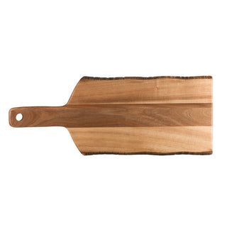 Acacia Wood Handled Serving Board, 40.5x16.5cm/51x20.25cm - Table Presentation, Pack of 6