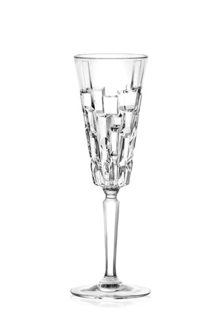 Crystal Glass, Etna Champagne Flute Glasses 6.75oz (19cl) Sparkling Wine Serving for Home, Bars & Restaurants Set of 12