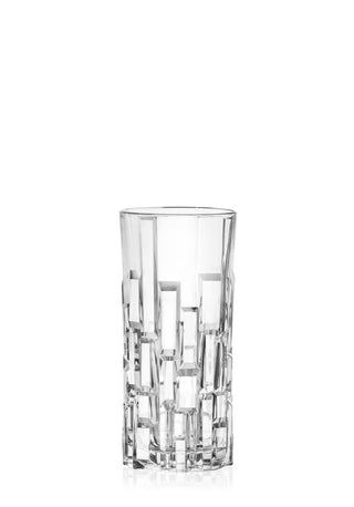 Etna Crystal Hiball Glasses 12.25oz (34.5cl), Water & Cocktail Clear Tumbler - Glasswasher Safe, Pack of 12