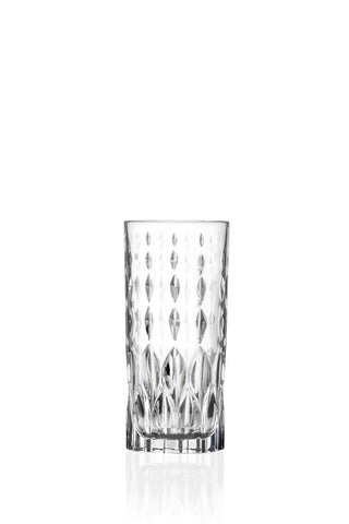 Marilyn Crystal Hiball Glass 12.25oz (35cl) Cocktail & Mixed Drinks Tumbler - Glasswasher Safe, Pack of 12