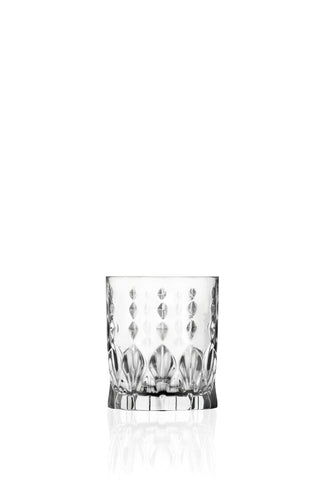 Marilyn DOF Tumbler Glasses Set of 12, 11.75oz (33.5cl) Crystal Glass for Whiskey, Cocktail, Spirits