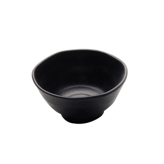 Zen Black Melamine Bowl 11.5 x 5.7cm for Sauce, Condiment, Desserts Serving Pack of 6