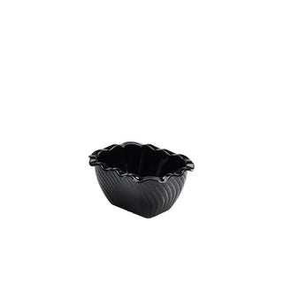 Black SAN Tulip Food Display Crock 2.5lb / 1.1kg – 15.8×12.7×8.9cm for Buffet, Deli & Catering Use