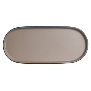 Baja Sandstone Oval Tray 29.2cm Melamine for Plate for Catering & Food Presentation Pack of 24