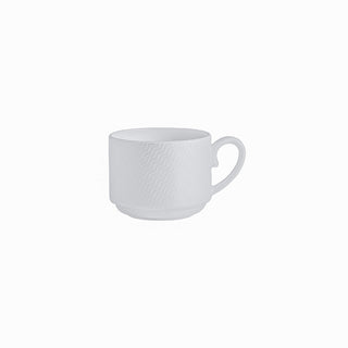 Bone China Lahari Stacking Cups 21.25cl Pack of 12 For Cafés Hotels Tea Coffee Service
