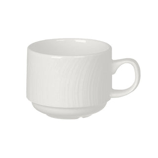 Vitrified Alumina Spyro Stacking Cups 8.5cl/21.5cl Pack of 36 for Coffee Tea Service