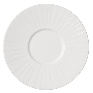 Alina Gourmet Plates 28.5cm Alumina Vitrified Pack of 6 for Tableware, Well Sizes- Small/Medium/Large