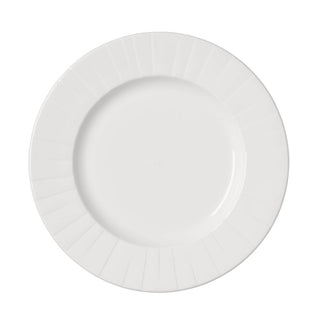 Alina Mid Rim Plates Alumina Vitrified Pack of 24 for Dining - 20.25cm/23cm/25.5cm/27cm
