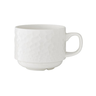 Alumina Vitrified Stacking Cup Set of 36, 21.25cl Morella Collection, Drinkware Set for Tea & Coffee