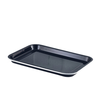 Heavy-Duty Enamel Steel Serving Tray for Catering, Buffet Display & Food Presentation – Pack of 6