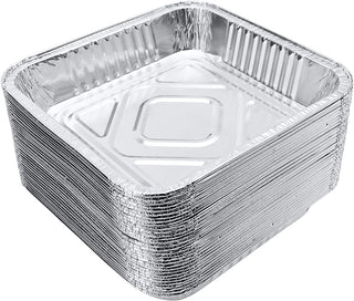 Pack Of 200 Foil Container No9 Shallow (229x229x38mm/9x9x1.5")