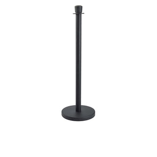 Black Powder-Coated Steel Barrier Post – 100×32cm (H×Base Dia), Pack of 2
