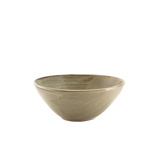 Porcelain Terra Grey Organic Bowls 16.5cm/22cm 45cl/88cl for Food Presentation Pack of 6