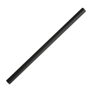 Pack Of 250 9" 12mm Bore Black Paper Bubble Tea Straws