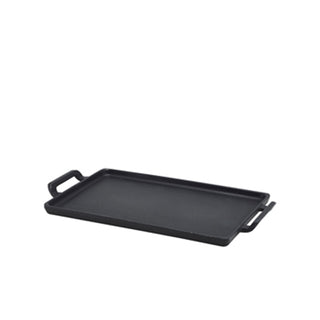 Cast Iron Rectangular Platters – Pre-Seasoned Cook & Serve Trays (Pack of 6)