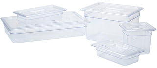 Clear Polycarbonate GN Pans for Commercial Kitchens - Various Sizes & Deep