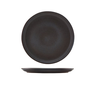 Terra Stoneware Antigo Black Coupe Plate 19cm/ 24cm/ 27.5cm - Pack of 6