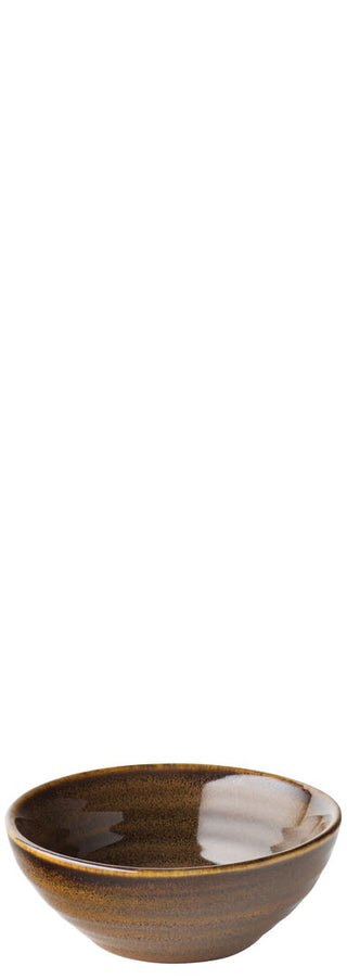 Stoneware Tribeca Small Bowls 6cl in Malt/Black Pack of 6 for Dips Tasting Portions