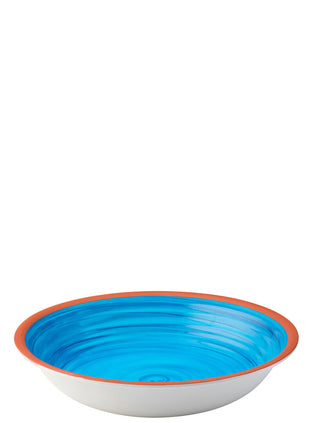Melamine Calypso Blue White or Red Bowl 34cm Large Lightweight Serving Bowl Pack of 24