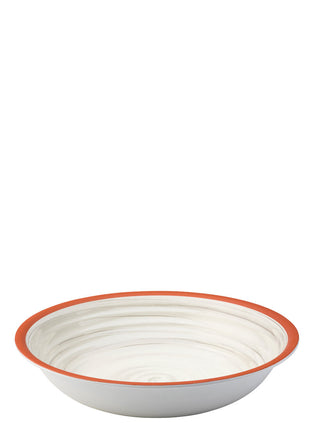 Melamine Calypso Blue White or Red Bowl 34cm Large Lightweight Serving Bowl Pack of 24