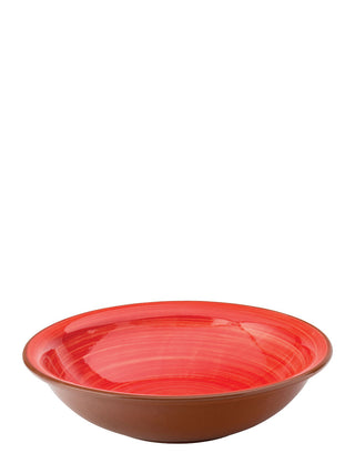 Terracotta Salsa Red Bowls 20.5cm Pack of 12 for Salads Sharing Dishes and Restaurant Service