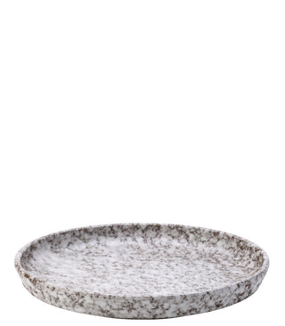 Terracotta Fuji Dappled Plates 25cm Pack of 6 for Main Courses and Contemporary Table Presentation