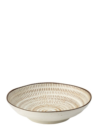 Porcelain Minno Large Serving Bowl 21cm Pack of 6 for Salads Pasta and Shared Table Dishes