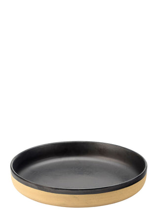 RAW Black Coupe Bowls 20cm (8") Porcelain Tableware Dining Service Use, Pack of 6