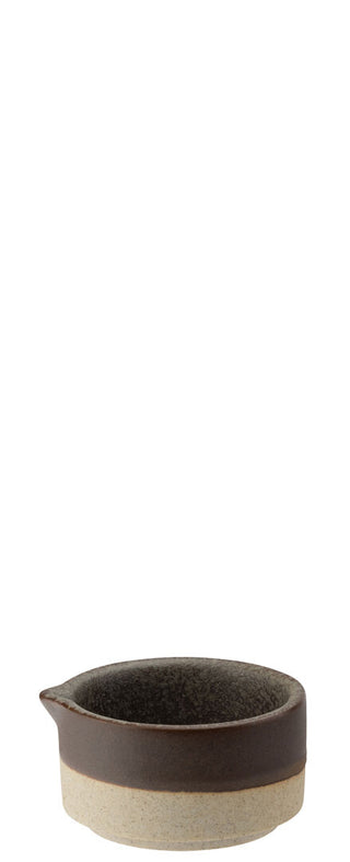 Porcelain Stacking Sauce Pots 8.5cl Pack of 12 for Dips Sauces and Catering Use