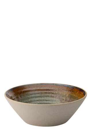 Goa Conical Porcelain Bowls 13cm, 16cm & 19.5cm, Reactive Glaze Serving Bowls for Restaurants and Professional Catering (6pcs)